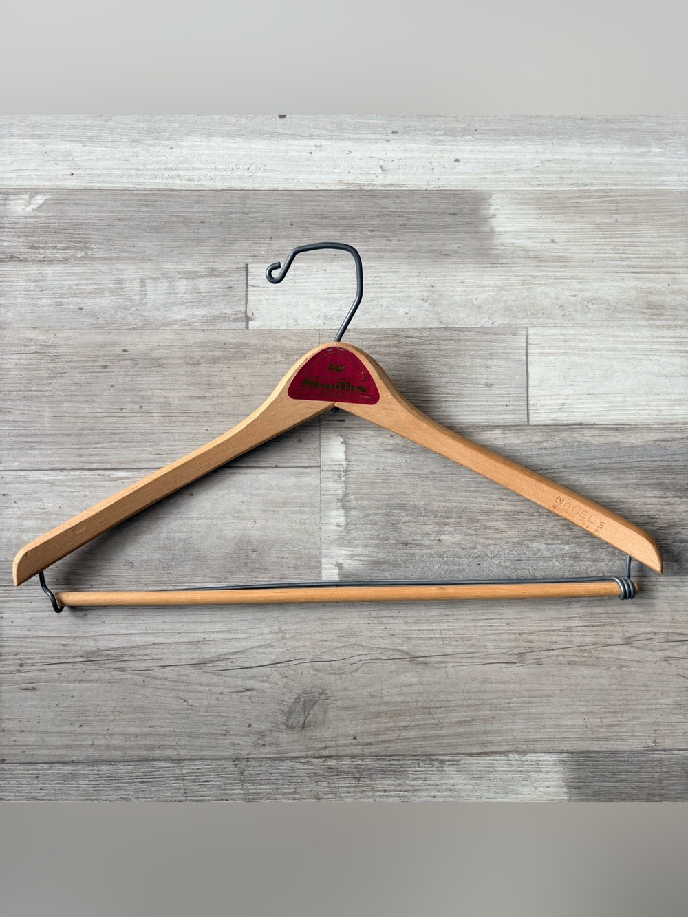 VTG Nagel Mfg. Co. Wooden Suit/Coat Hanger – Smith's Advertising (Austin, Texas)